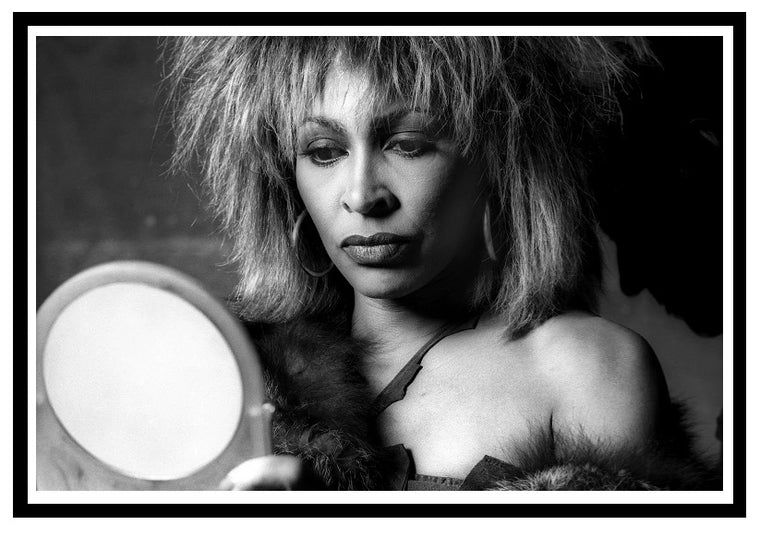 Tina Turner “Tina with Mirror” Framed Print 40 x 28
