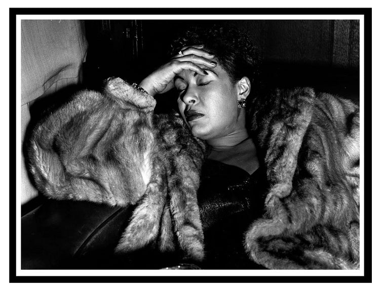 Billie Holiday (1915 - 1959) fast asleep. 45 x 34