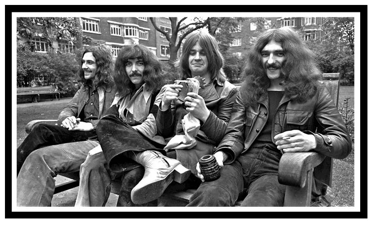 Black Sabbath in 1970 Framed Print 43 x 26