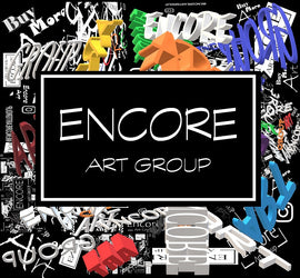 Encore Art Group - Black & White Iconic Celebrity Art logo