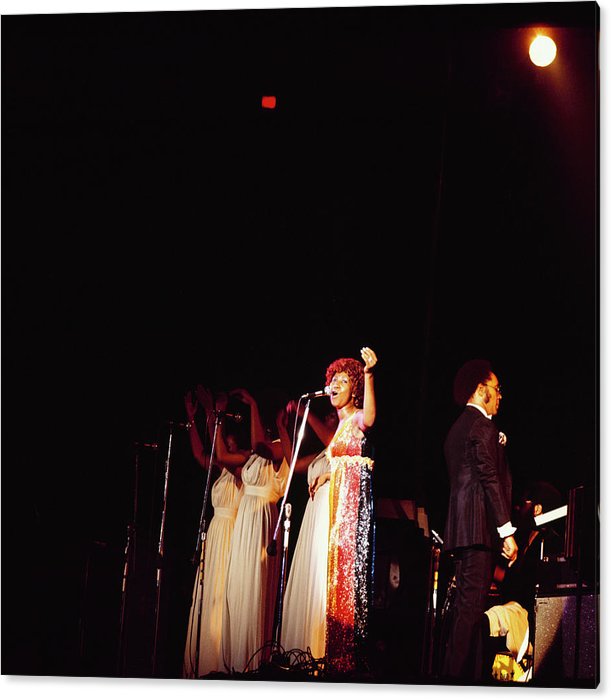 Aretha Franklin Performs At Newport Acrylic Print 36 x 35