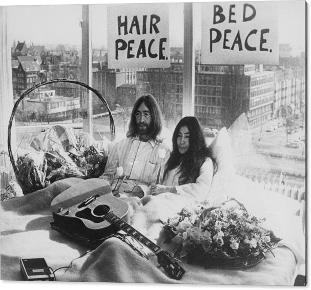 John Lennon & Yoko Ono Acrylic 48 x 38