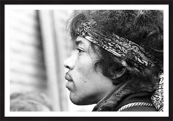 Jimi Hendrix At Monterey Framed Print 45 x 31