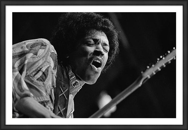 Jimi Hendrix (1942 - 1970) Framed Print 55 x 38