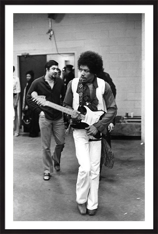 Jimi Hendrix approaches the stage Print 36 x 54