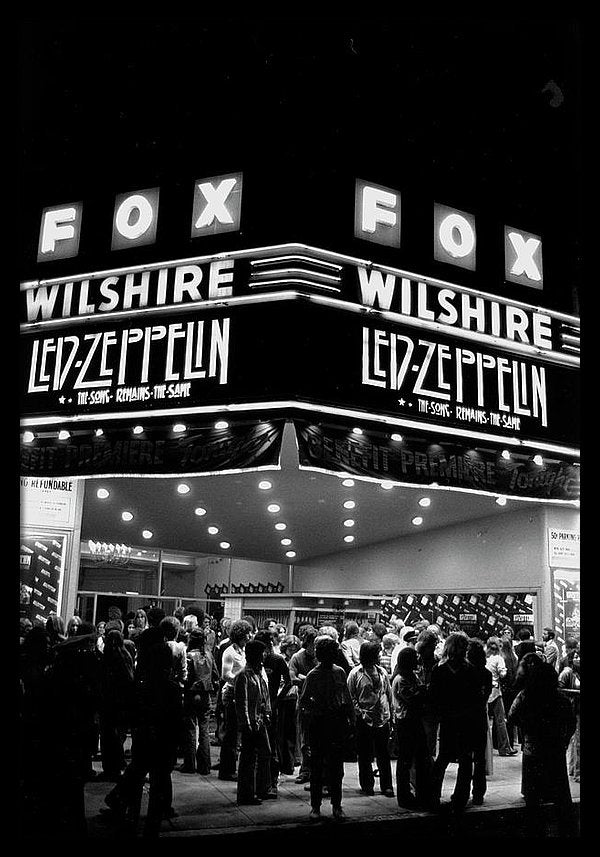 Led Zeppelin Song Remains The Same Framed Print 26 x 37