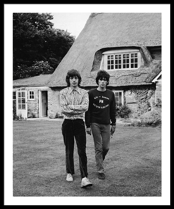 Mick & Keith In The Country Framed Print 37 x 45
