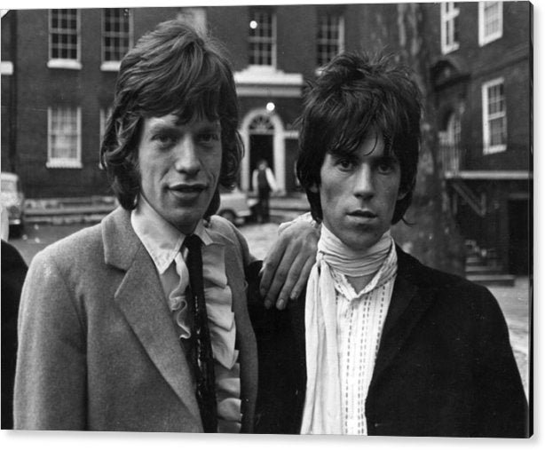 Mick Jagger and Keith Richards of The Rolling Stones Acrylic Print 30 x 21