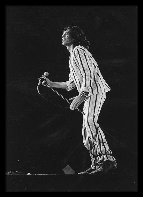 Mick Jagger performs onstage in 1975 in San Francisco 23 x 31