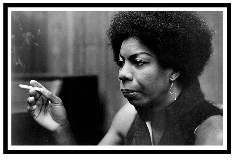 Nina Simone American vocalist Framed Print 38 x 25