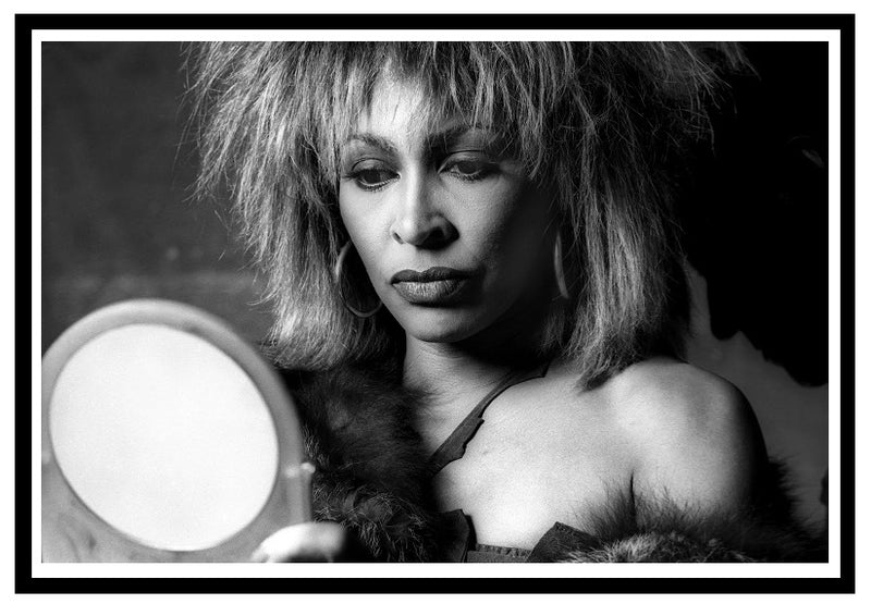 Tina Turner “Tina with Mirror” Framed Print 40 x 28