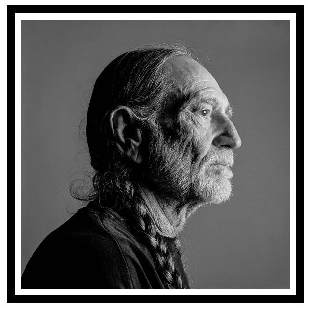 Willie Nelson Framed Print 24 x 24