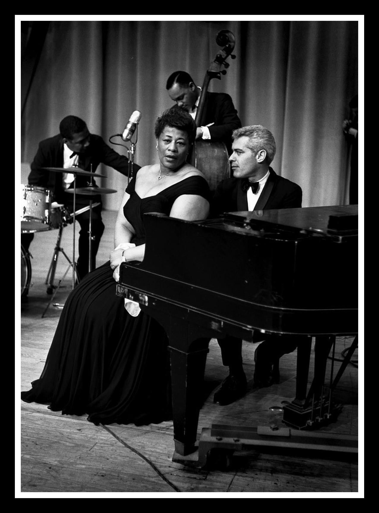 Ella Fitzgerald with jazz pianist Paul Smith 19 x 26