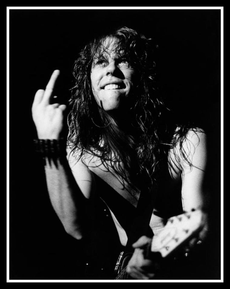 James Hetfield February 11, 1984 Framed Print 11 x 14