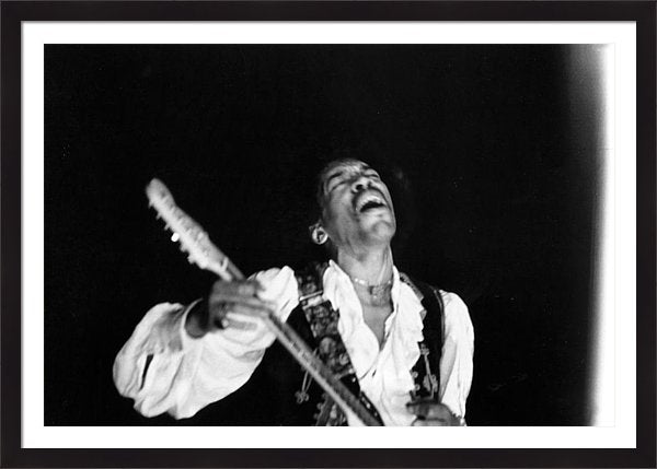 Jimi Hendrix Performs At Monterey 1 Framed Print 34 x 24