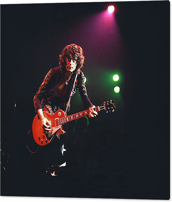 Jimmy Page And Led Zeppelin 1 Acrylic Print 47 x 48