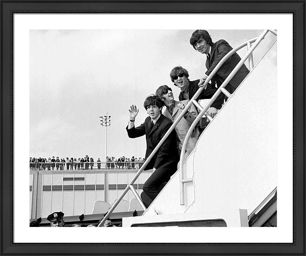 Beatles fly home to England 37 x 31