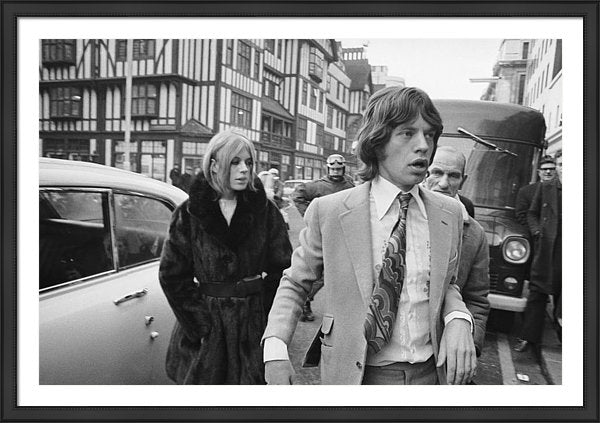 Mick Jagger and Marianne Faithfull 55 x 38