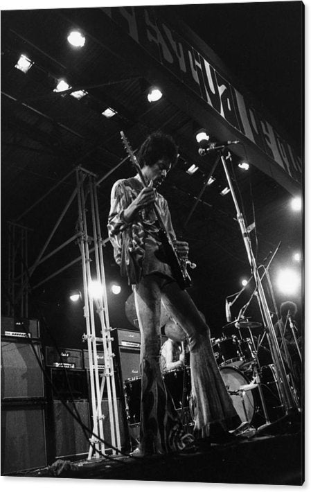 Jimi At Festival Acrylic Print 29 x 40