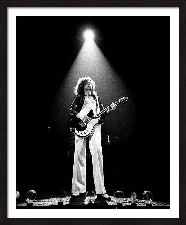 Jimmy Page Live Framed Print 29 x 35