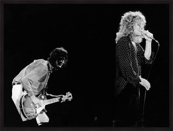 Jimmy Page And Robert Plant Framed Print 50 x 38